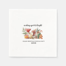 Weihnachtscocktail Papier Napkins Serviette