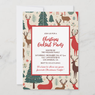 Weihnachtscocktail-Party Einladung