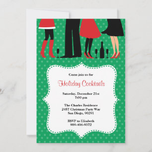 Weihnachtscocktail-Party Einladung