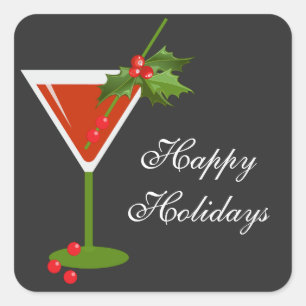Weihnachtscocktail Party Sticker