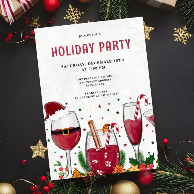 Weihnachtscocktails Feierabend Einladung (Von Creator hochgeladen)