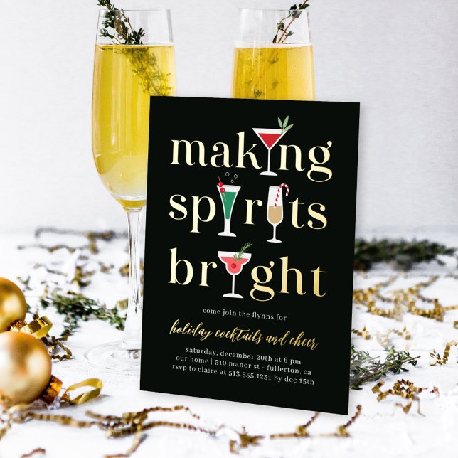 Weihnachtscocktails Feierabend Einladung (Von Creator hochgeladen)
