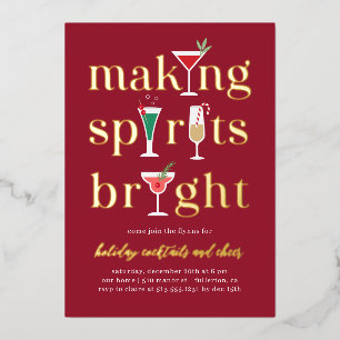 Weihnachtscocktails Feierabend Einladung