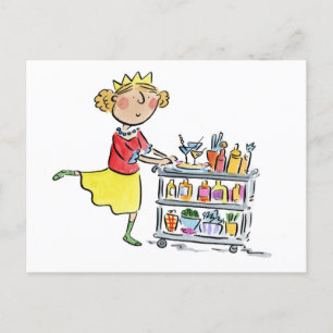 Weihnachtscocktails Postkarte