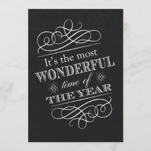 Weihnachtscocktails Vintage Texte Einladung