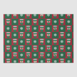 Weihnachtscoffes Schneeflocken Seidenpapier