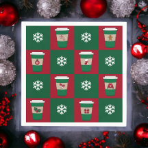 Weihnachtscoffes Schneeflocken Urlaub Gefallen