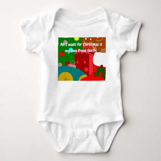 Weihnachtscollage  baby strampler (Vorderseite)