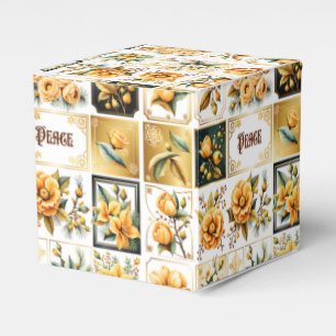 WeihnachtsCollage in Gold Geschenkschachtel