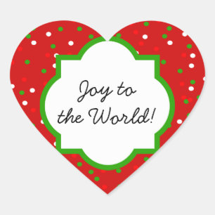 WeihnachtsConfetti •  Glühender Zimt besprüht Herz-Aufkleber