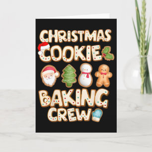 Weihnachtscookie-König-Crew Familie Weihnachtsköni Karte
