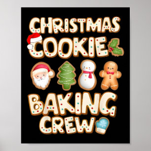 Weihnachtscookie-König-Crew-Familien-Weihnachtskön Poster