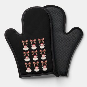 Weihnachtscoquette Bow Santa Vintage Weihnachten R Ofenhandschuh