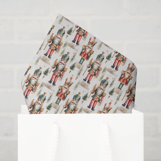 Weihnachtscreme-Aquarell Seidenpapier (Geschenktüte)