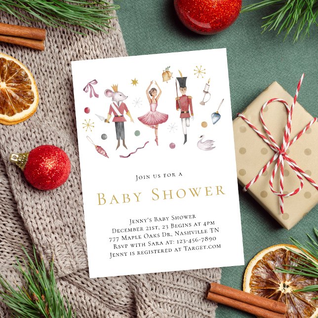 Weihnachtscreme-Babydusche Einladung (Von Creator hochgeladen)