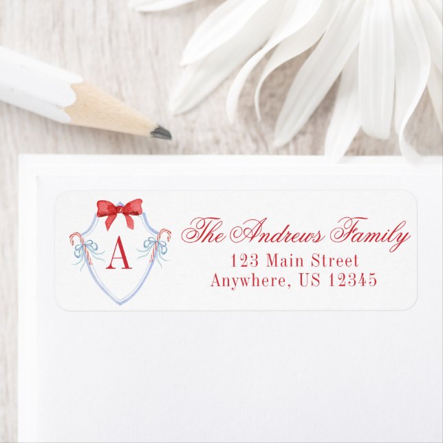 Weihnachtscreme Candy Cane Wappen (Insitu)