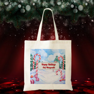 Weihnachtscreme Cane Personalisierter Koch Geschen Tragetasche