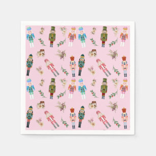 Weihnachtscreme-Collage Serviette