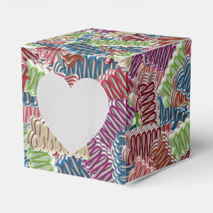 Weihnachtscreme-FARBBOX, Sq Herz Geschenkschachtel