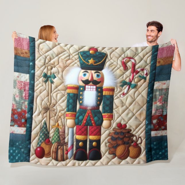 Weihnachtscreme Fleece Blanket Aquamarin (Beispiel)