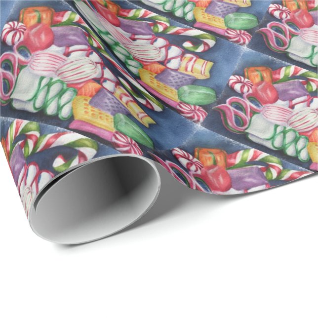 Weihnachtscreme Geschenkpapier (Rolleneckpunkt)