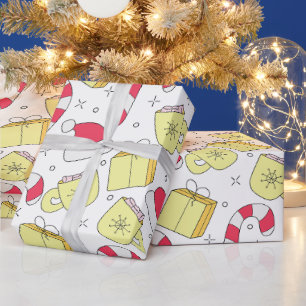 Weihnachtscreme Geschenkpapier