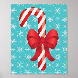 Weihnachtscreme mit Bow Poster