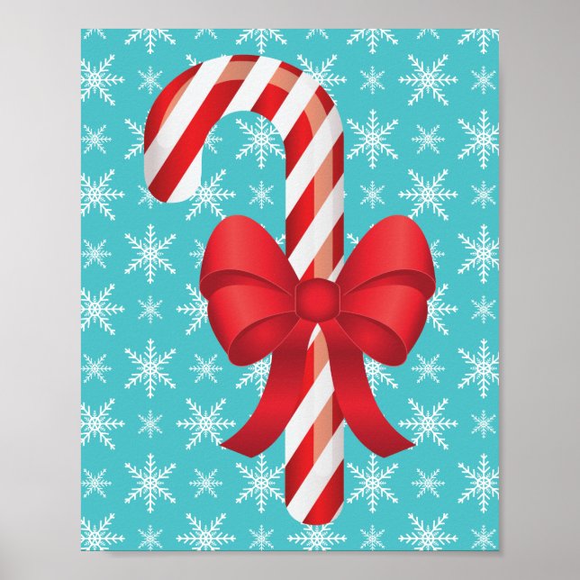 Weihnachtscreme mit Bow Poster (Vorne)
