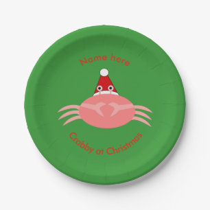 Weihnachtscreme-Party Pappteller