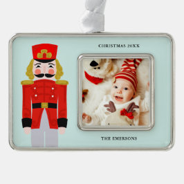 Weihnachtscreme Rahmen-Ornament Silber