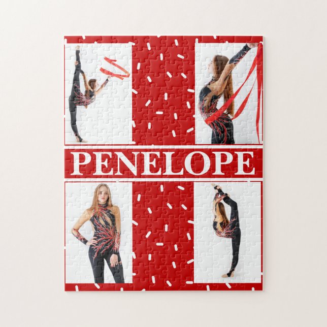 Weihnachtscreme Sprinkle 4 FotoCollage Puzzle (Vertikal)