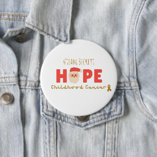 Weihnachtscreme-Taste für Kinderkrebs Button