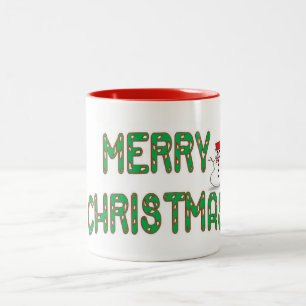 Weihnachtscreme Zweifarbige Tasse