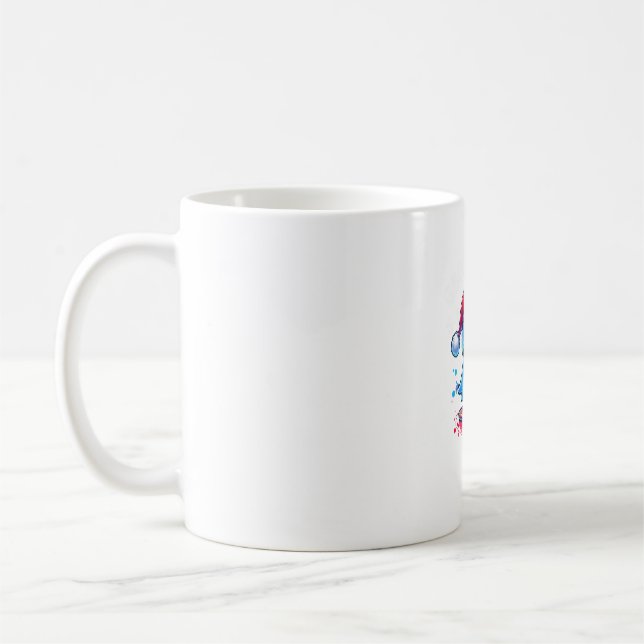 Weihnachtscup 2024 bestickter Weihnachtscup Kaffeetasse (Links)
