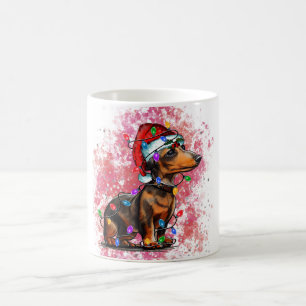 Weihnachtsdachshund kaffeetasse