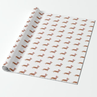 WeihnachtsDackel-Wurst-Hundeverpackungspapier Geschenkpapier