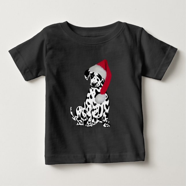 WeihnachtsDalmatiner Baby T-shirt (Vorderseite)