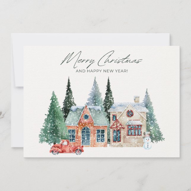 Weihnachtsdank an den Haustiersitter Feiertagskarte (Vorderseite)