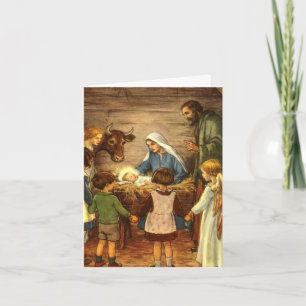 Weihnachtsdankeschön Vintage Dankeskarte