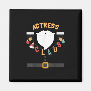 Weihnachtsdarstellerin Claus Santa raus Geschenk Magnet