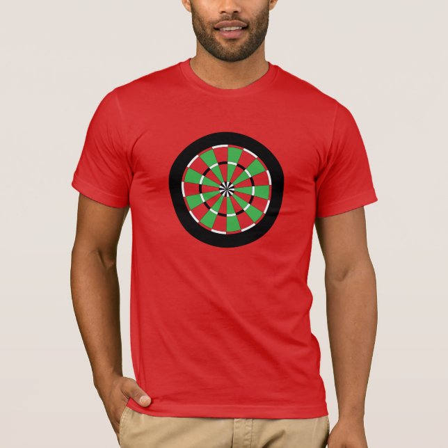 Weihnachtsdartboard T-Shirt (Vorderseite)