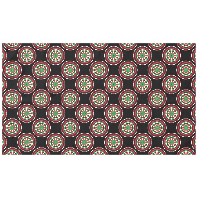 Weihnachtsdartboards Tischdecke (Vorderseite (Horizontal))