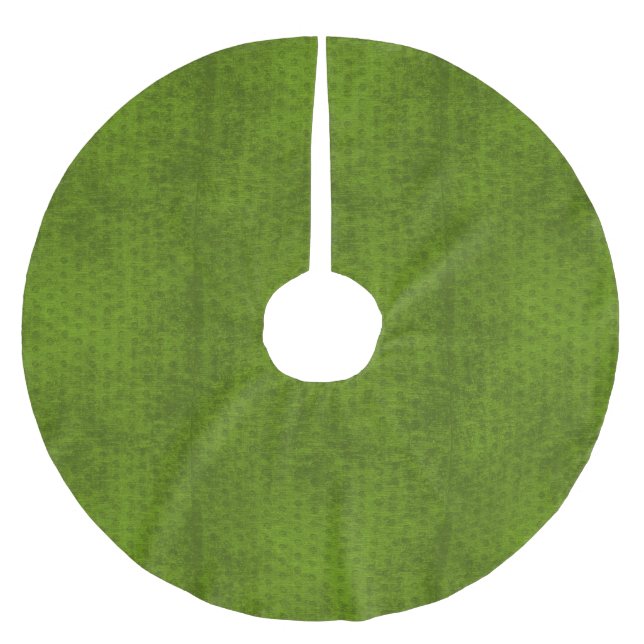 WeihnachtsDeko - grüne geometrische Polyester Weihnachtsbaumdecke (Vorderseite)