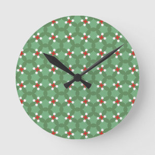 Weihnachtsdeko-Kissen Runde Wanduhr