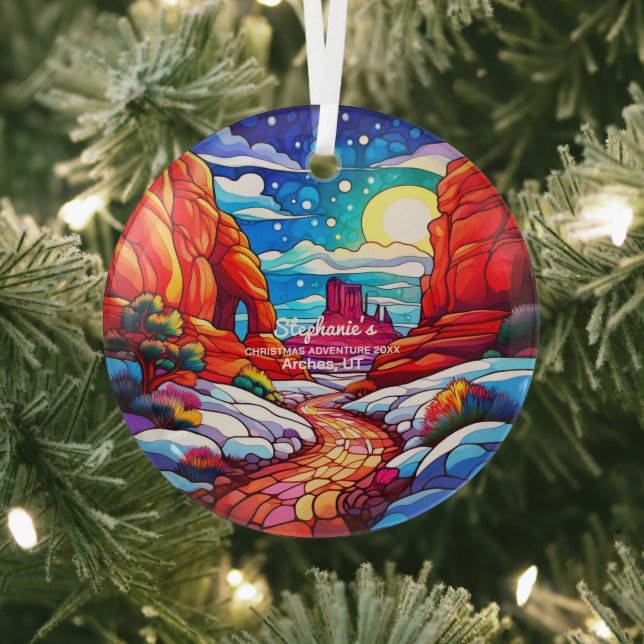Weihnachtsdekor Arches Nationalpark Utah Außenbere Ornament Aus Glas (InSitu)