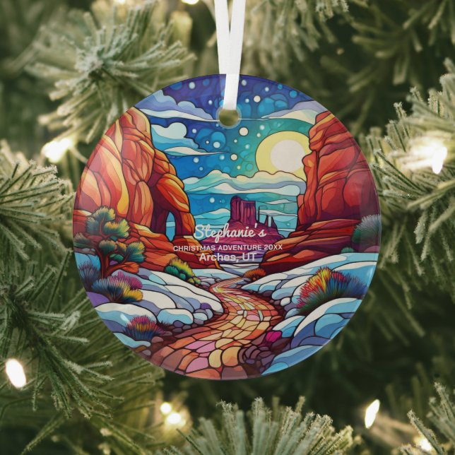 Weihnachtsdekor Arches Nationalpark Utah Außenbere Ornament Aus Glas (InSitu)