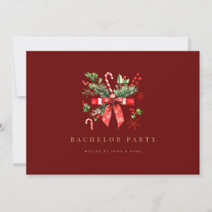 Weihnachtsdekor Bachelor Party Einladungskarte Einladung