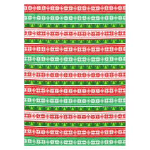WEIHNACHTSDEKOR DESIGN ROT WEISS GRÜN TISCHDECKE
