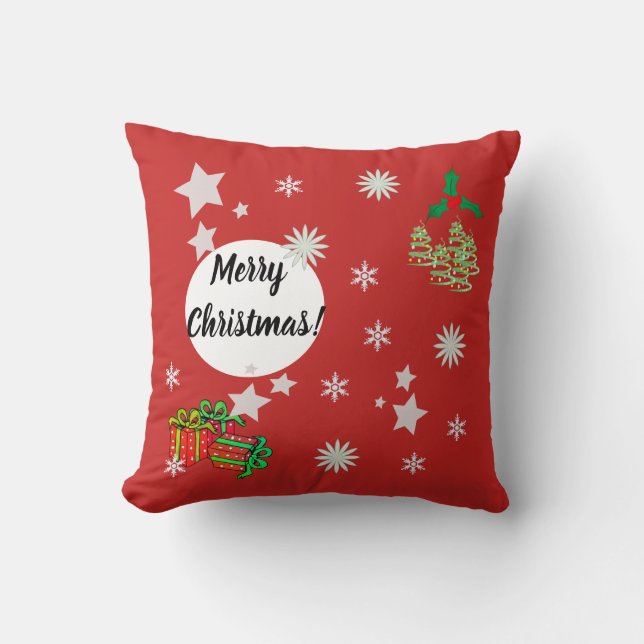 Weihnachtsdekor Kissen (Vorderseite)