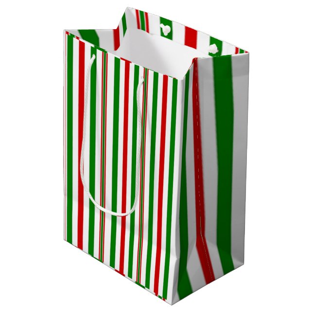 Weihnachtsdekor Mittlere Geschenktüte (Vorderseite Schrägansicht)